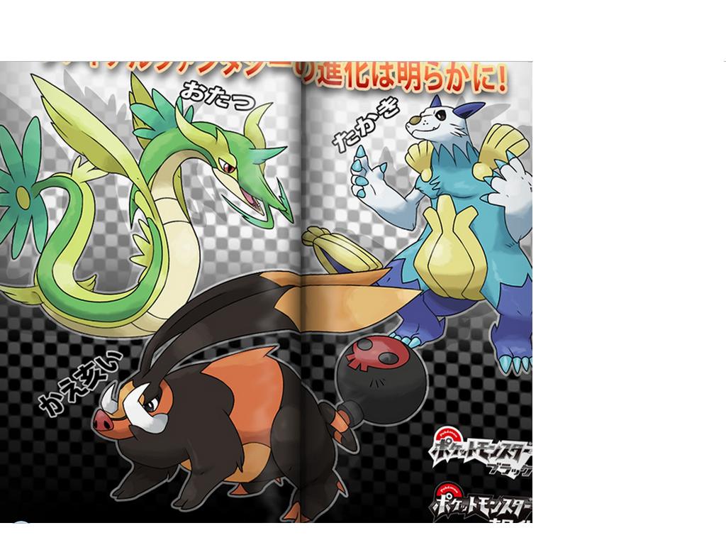 5th_generation, evolution, gen_5_pokemon, nintendo, oshawott, pokemon, pokemon_(creature), snivy, starter, tepig