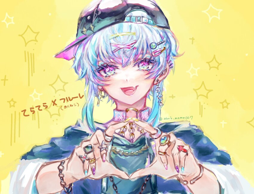 1boy, akuma_shitsuji_to_kuroi_neko, androgynous, backwards_hat, baseball_cap, black_hat, black_jacket, blue_eyes