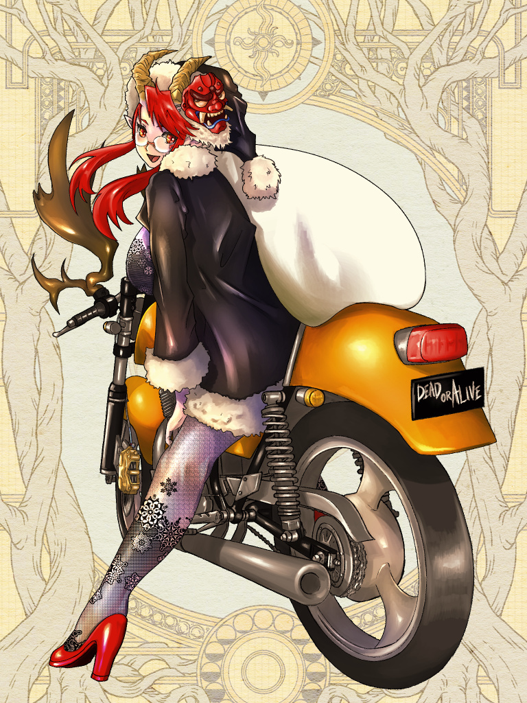 1girl, black_coat, black_headwear, coat, dairoku_ryouhei, fishnet_pantyhose, fishnets, full_body