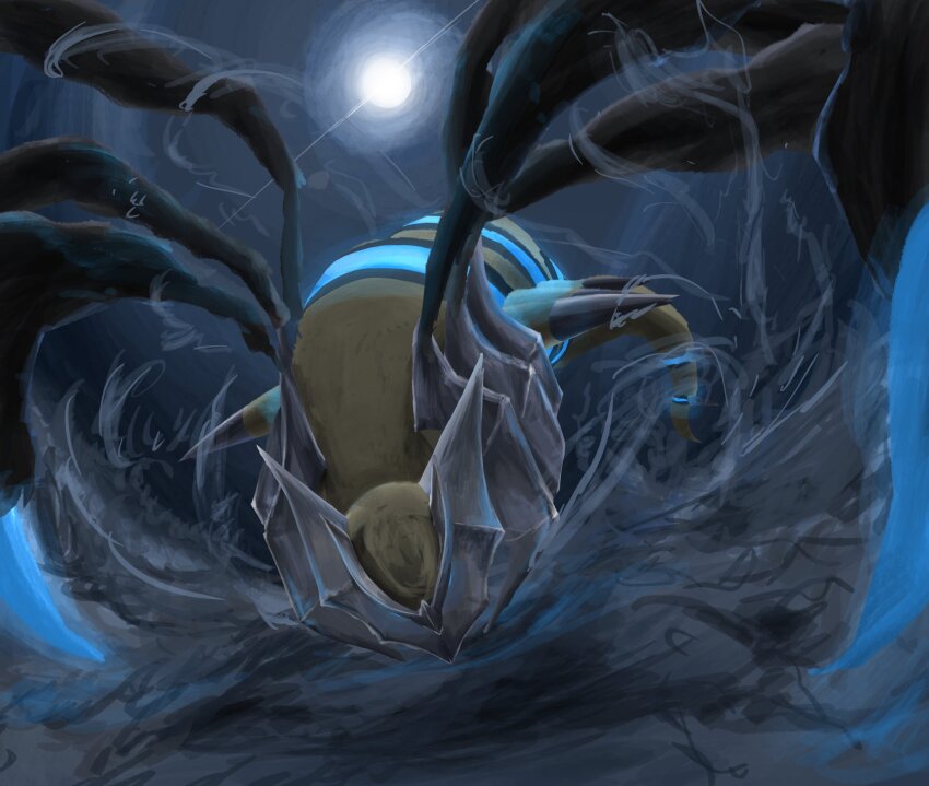 alternate_color, claws, dragon, ekaki_panda, gen_4_pokemon, ghost, giratina, giratina_(origin)