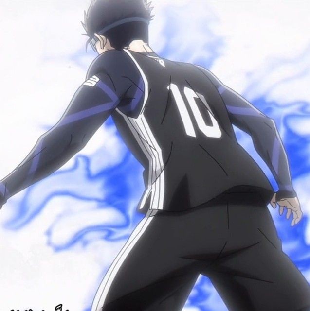 !, 1boy, black_hair, blue_lock, egoist, long_hair, multiple_boys, purple_eyes