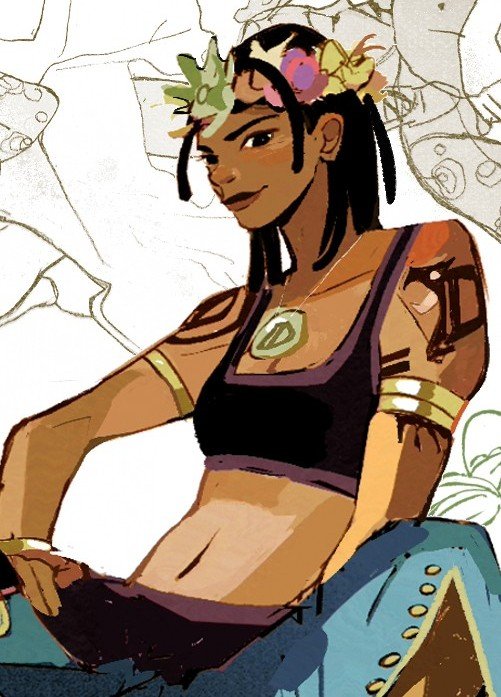 1boy, armlet, black_eyes, black_hair, blush, bracelet, briefs, dark-skinned_male