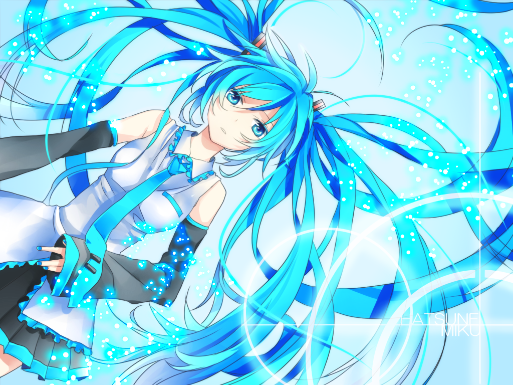 1girl, aqua_eyes, aqua_hair, bad_id, bad_pixiv_id, detached_sleeves, female_focus, gradient_background