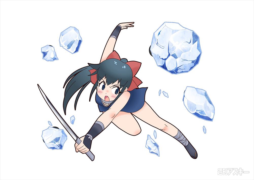 1girl, azumaya_koyuki, black_eyes, black_hair, game_cg, keroro_gunsou, long_hair, official_art, open_mouth, ribbon, simple_background, solo, summons_board, weapon