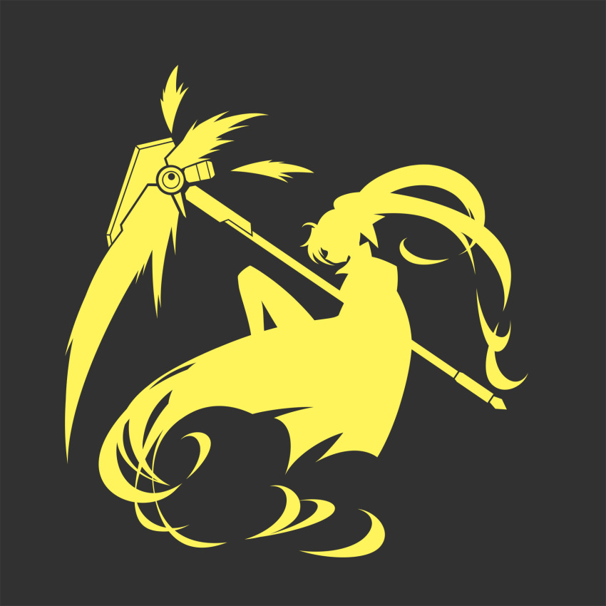 00s, 1girl, bardiche_(haken_form)_(nanoha), bardiche_(nanoha), black_background, cape, fate_testarossa, female_focus