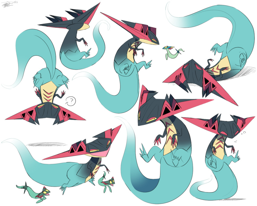 claws, dragapult, dragon, dreepy, floating, flying, full_body, gen_8_pokemon