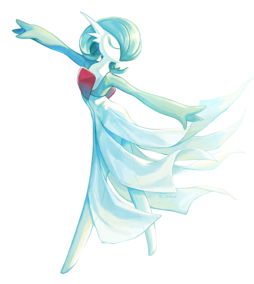 1girl, absurdres, arm_up, artist_name, bob_cut, closed_eyes, colored_skin, female_focus