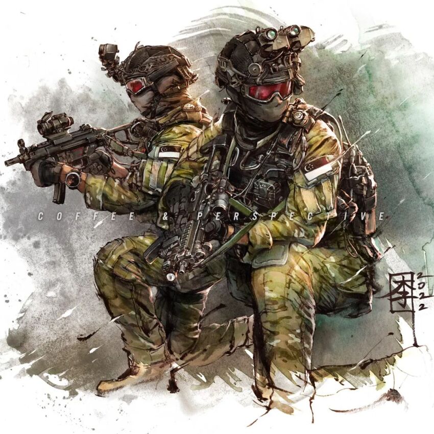 2022, 2others, ambiguous_gender, backpack, bag, black_gloves, black_headwear, black_helmet