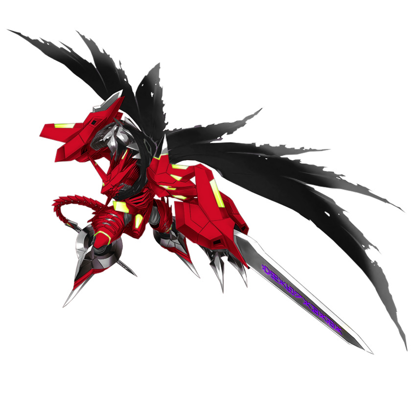 digimon, digimon_(creature), digimon_rearise, highres, jesmon, jesmon_(anniversary_ver.), simple_background, solo