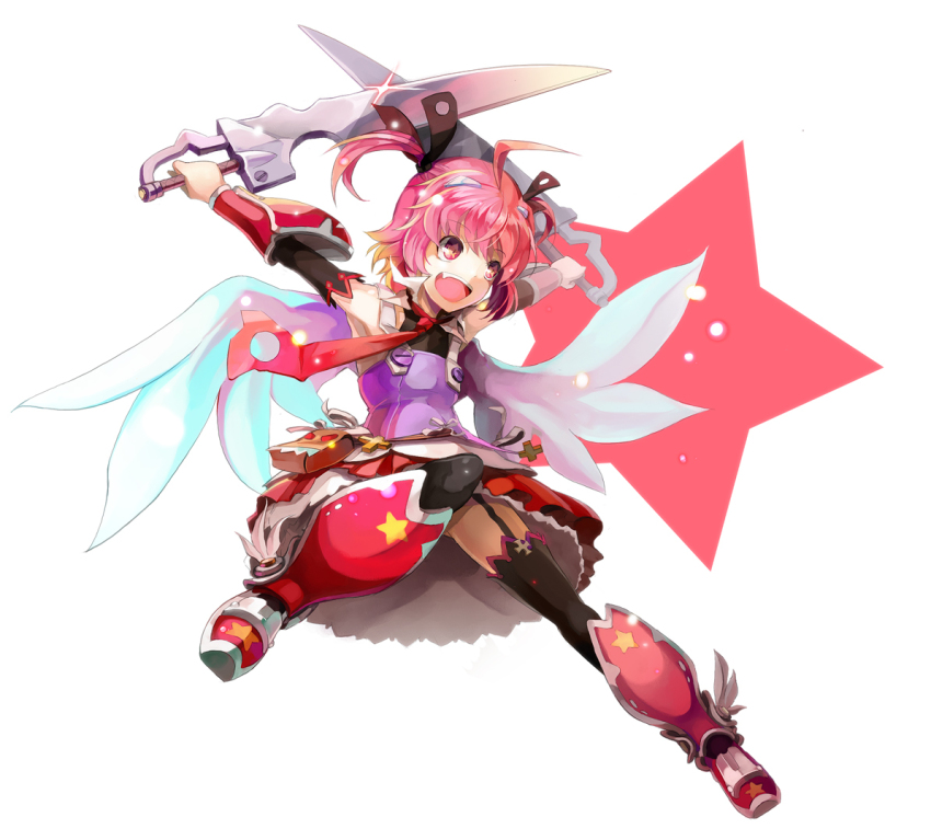 +_+, 1girl, ahoge, bad_id, bad_pixiv_id, cute_(queen's_blade), dual_wielding, female_focus