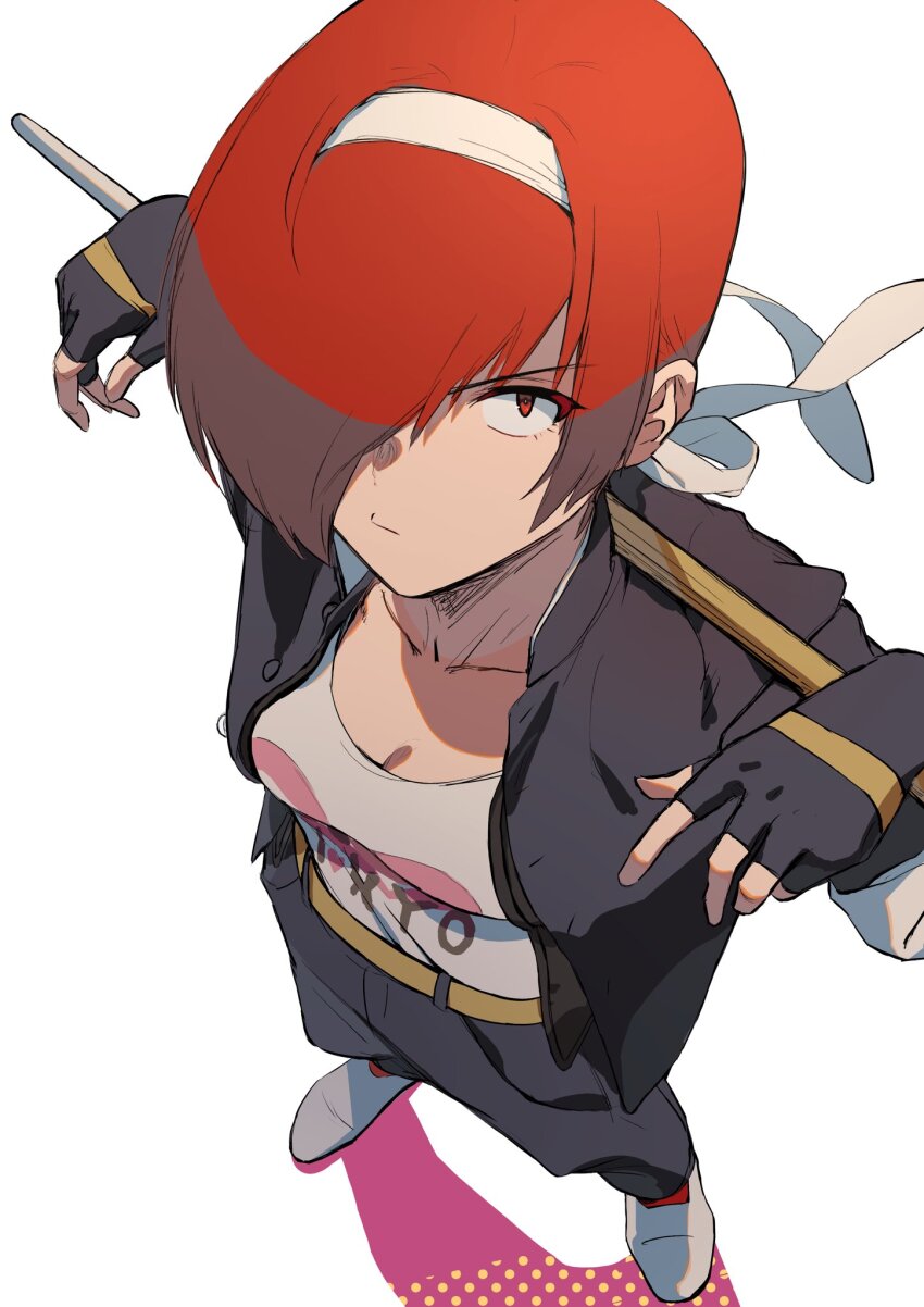 1girl, beniazumaru, breasts, character_print, cosplay, cosplayer_kyouko, crossdressing, crossdressing_(ftm)