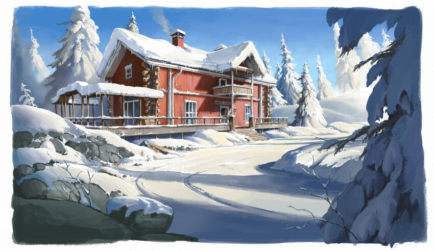 absurdres, blue_sky, border, building, crimsonsword03, european_architecture, highres, no_humans