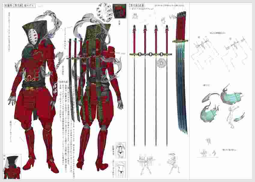 1girl, absurdres, armor, ass, backboob, belt, bracer, breasts