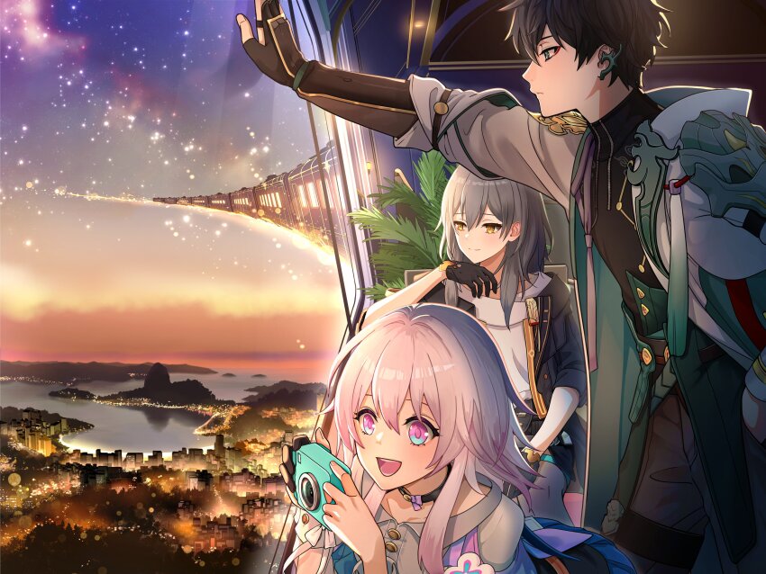 absurdres, black_choker, black_gloves, black_hair, black_jacket, black_pants, brazil, breasts