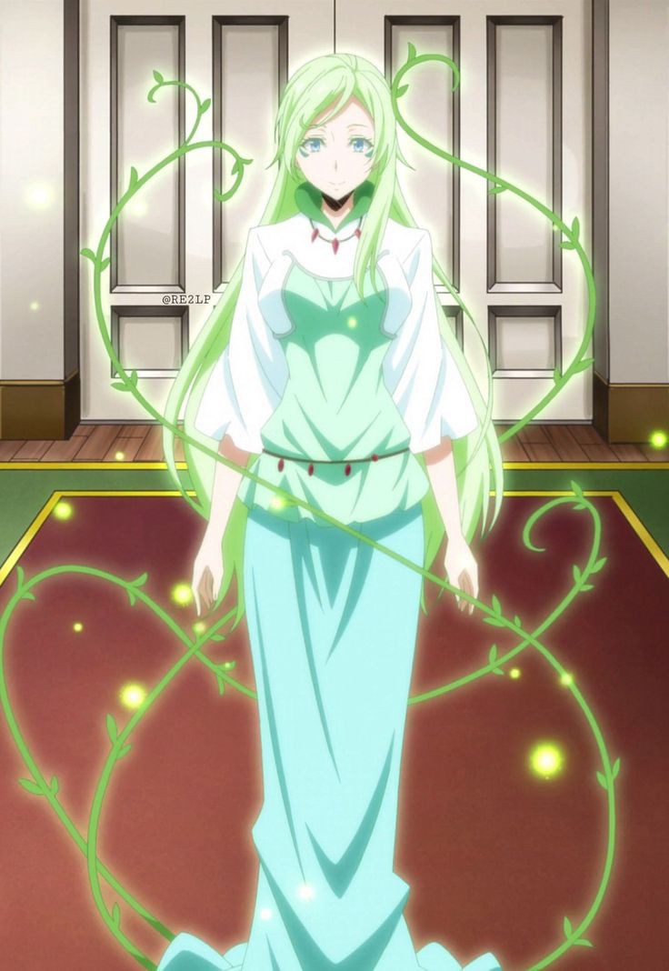 1girl, character_name, forest_spirit, green_eyes, green_hair, long_hair, magical_girl, spirit, tagme, tensei_shitara_slime_datta_ken, tensura, treyni_(tensura)