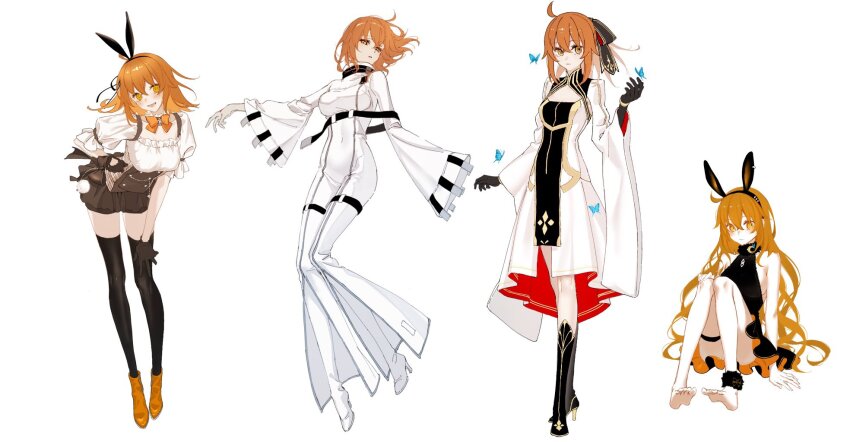 1girl, ahoge, alternate_costume, alternate_hair_length, alternate_hairstyle, animal_ears, artoria_caster_(fate), artoria_caster_(fate)_(cosplay)