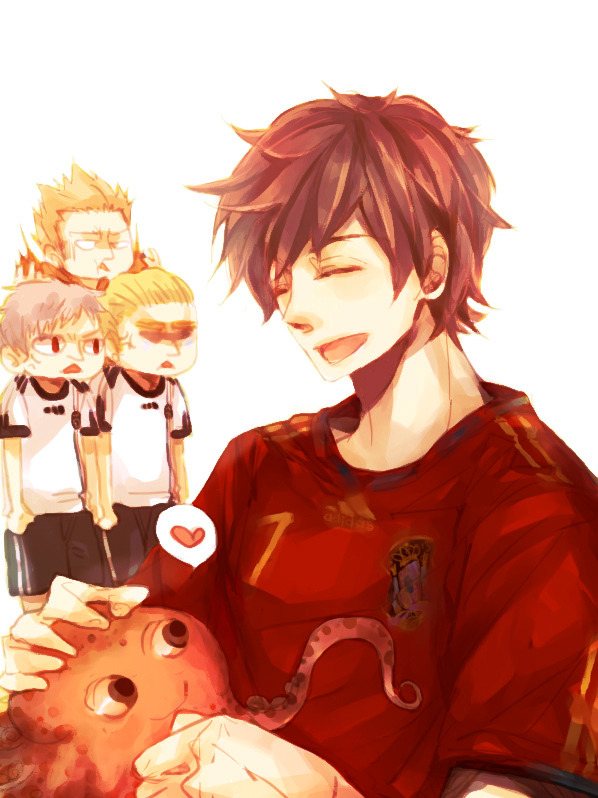 2010_fifa_world_cup, 4boys, :d, ^_^, angry, animal, axis_powers_hetalia, bambino