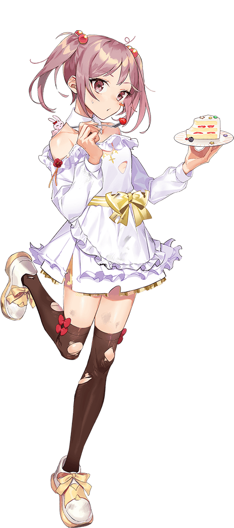 1girl, black_thighhighs, dress, drew_(drew213g), full_body, hair_bobbles, hair_ornament, kantai_collection, long_sleeves, official_art, pink_eyes, pink_hair, sazanami_(10th_anniversary)_(kancolle), sazanami_(kancolle), shoes, short_hair, solo, thighhighs, torn_clothes, torn_dress, transparent_background, twintails, white_dress, white_shoes