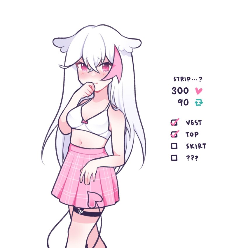 bra, demon_girl, english_text, highres, hyuni_(character), hyuni_(hyunicat), indie_virtual_youtuber, original