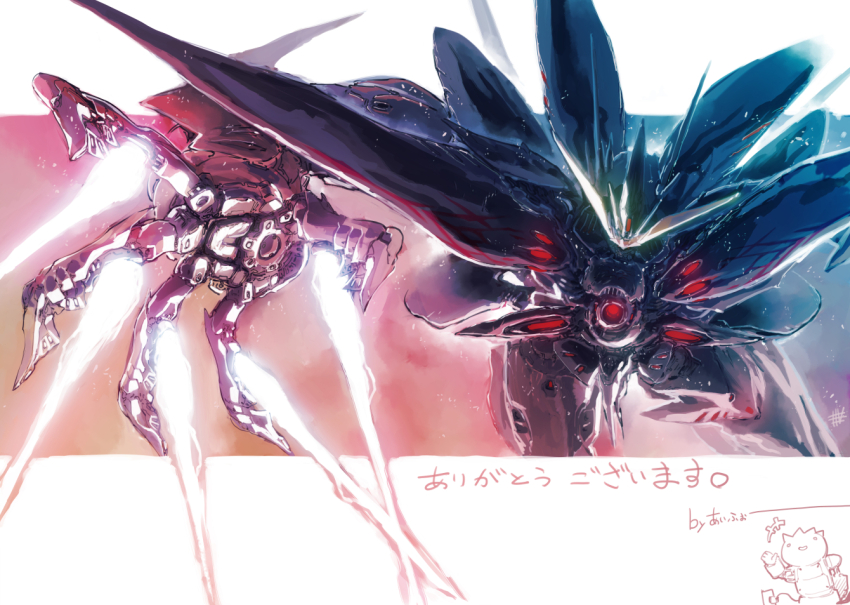 aldnoah.zero, artist_name, dioscuria, energy_blade, flying, i-iv_(longman), mecha, mecha_focus