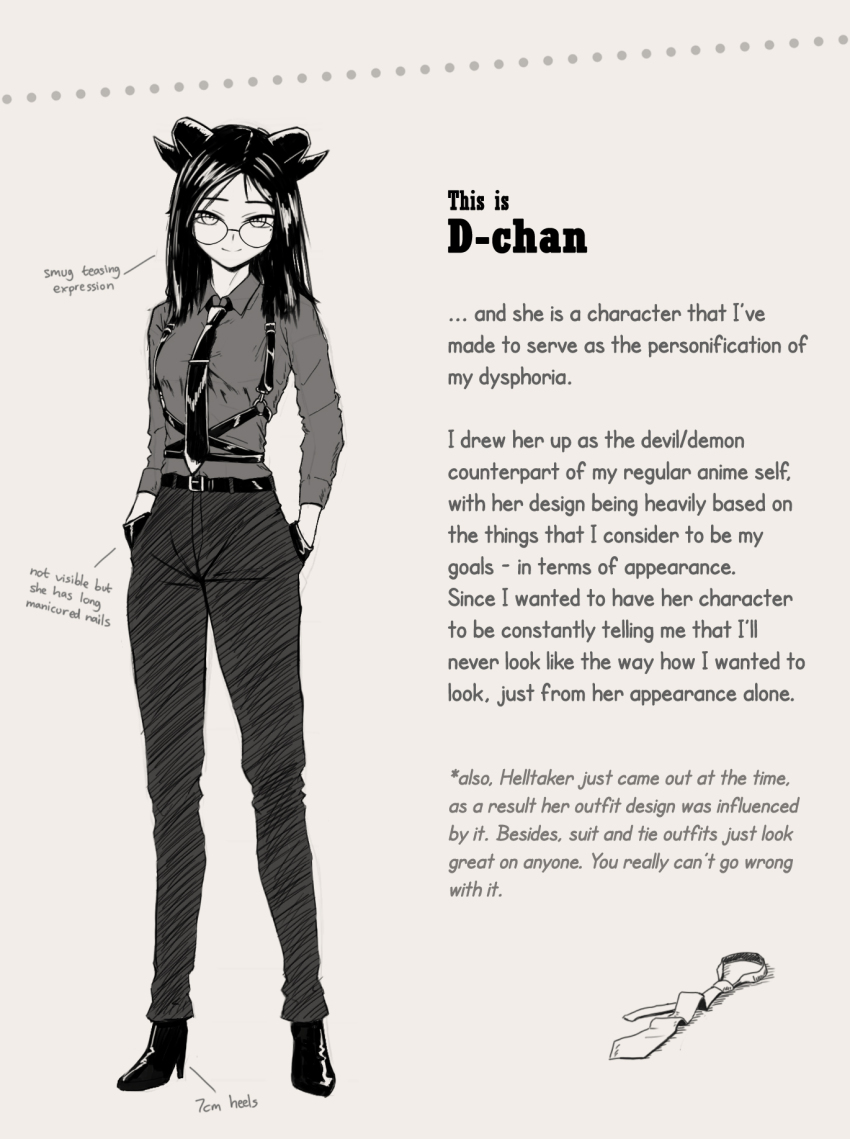 1girl, belt, belt_buckle, breasts, buckle, character_name, character_profile, closed_mouth