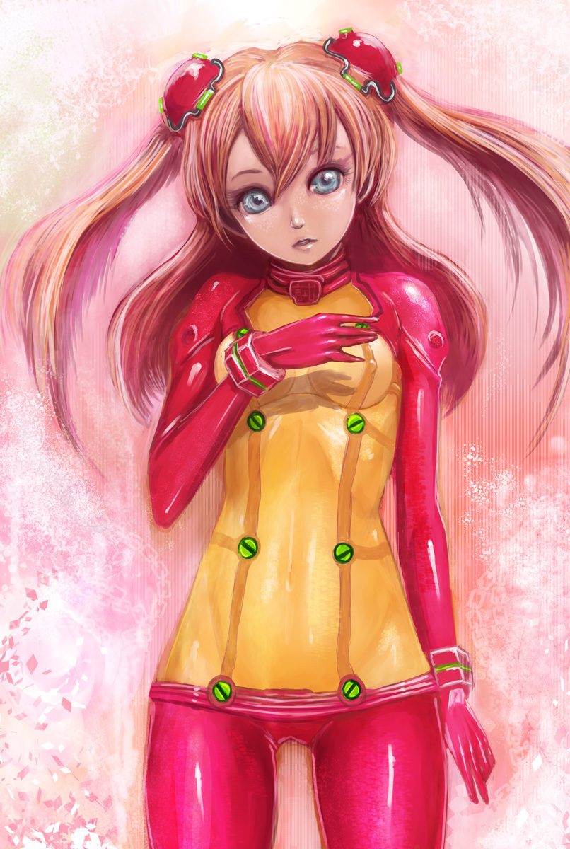 00s, 1girl, blue_eyes, bodysuit, breasts, covered_erect_nipples, evangelion:_2.0_you_can_(not)_advance, female_focus