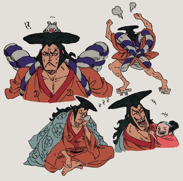 2boys, black_hair, blue_cape, cape, confused, eyeliner, father_and_child, father_and_son