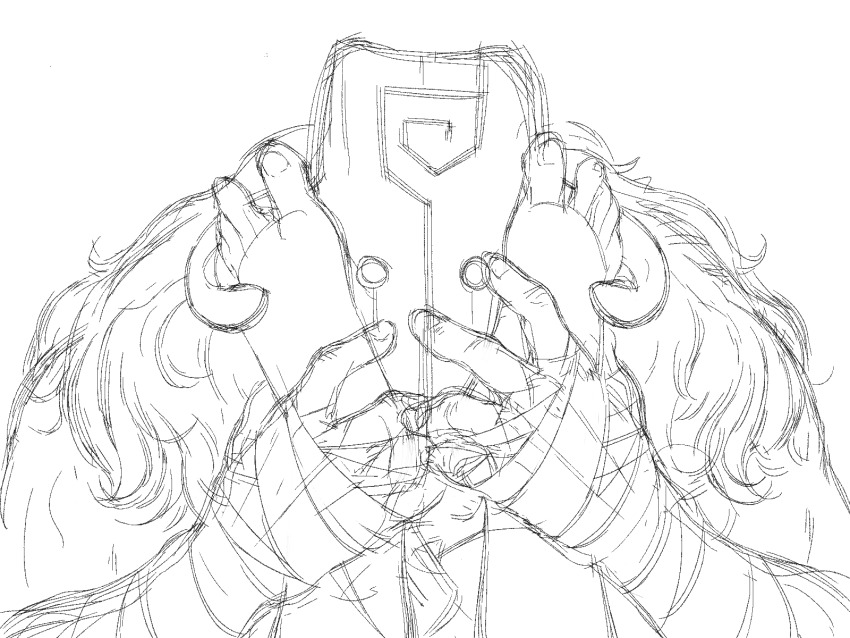 1boy, barefoot, dota_(series), dota_2, feet, female_pov, foot_focus, greyscale