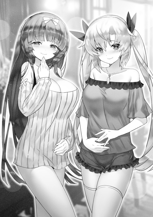 amasaki_mio, blush, hand_on_own_stomach, hands_on_own_stomach, magika_no_kenshi_to_basileus, novel_illustration, official_art, otonashi_kaguya