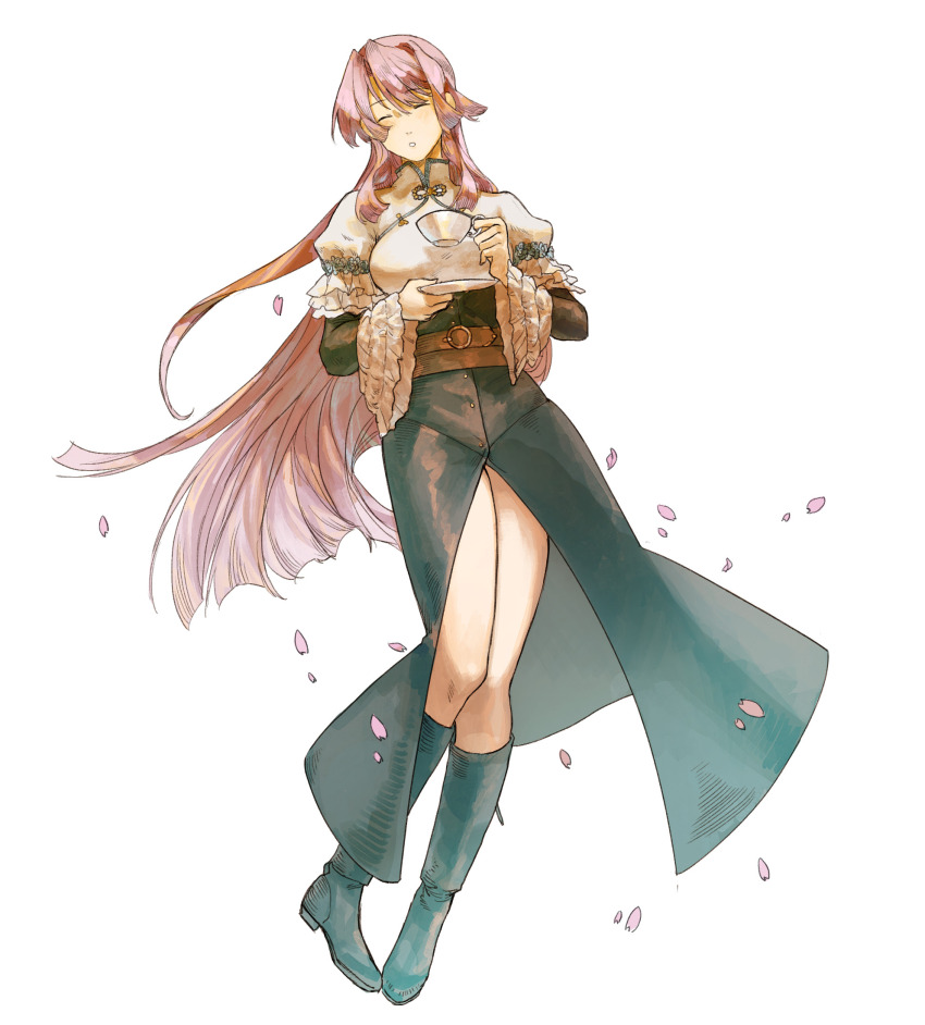 1girl, black_suit, formal_clothes, hair_between_eyes, highres, kyotyan, long_hair, looking_at_viewer