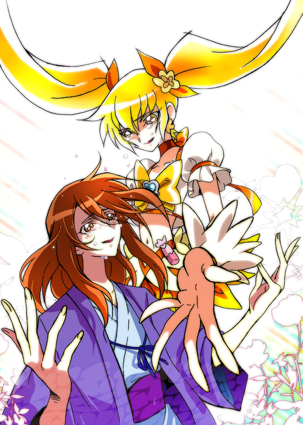 10s, akira-riku, blonde_hair, cure_sunshine, heartcatch_precure!, highres, long_hair, myoudouin_itsuki