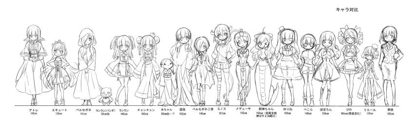 >_o, 6+girls, :q, ancient_egyptian_clothes, animalization, asymmetrical_legwear, atre_(jashin-chan_dropkick), bell