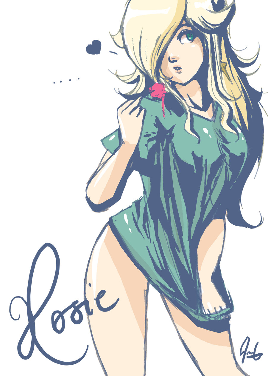 1girl, alternate_costume, blonde_hair, blue_eyes, bottomless, female_focus, food, hair_over_one_eye