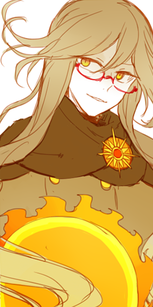 1boy, blonde_hair, brown_coat, brown_scarf, coat, facing_viewer, funamusea, glasses