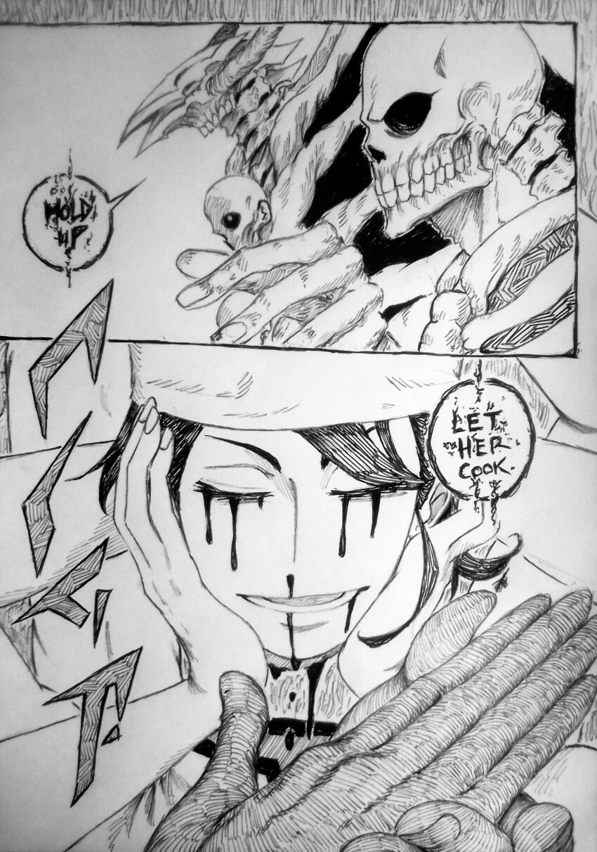 1girl, absurdres, arthropod_limbs, black_hair, blood, blood_from_mouth, bloody_tears, chainsaw_man