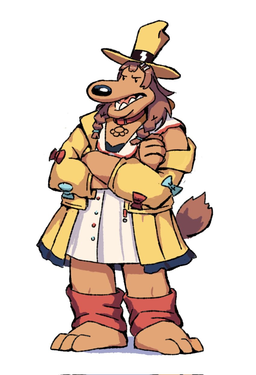 1boy, blue_bow, bone_hair_ornament, bow, braid, brown_hair, choker, collar