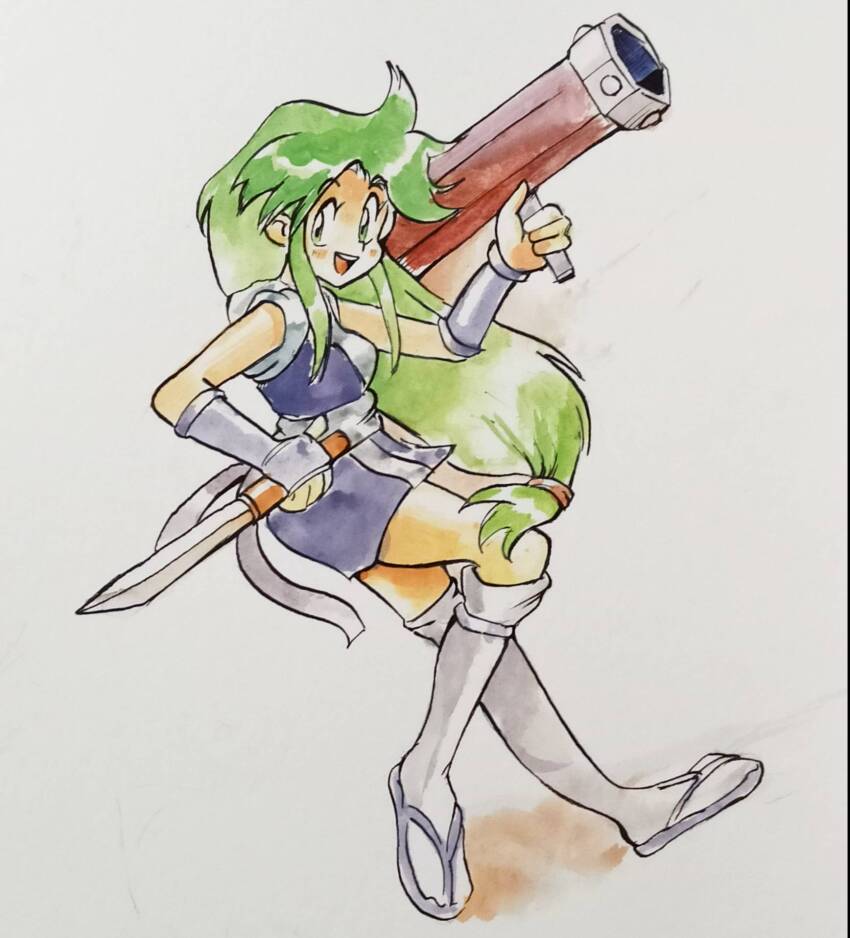 1girl, albertov, ganbare_goemon, highres, konami, tagme, yae_(ganbare_goemon)