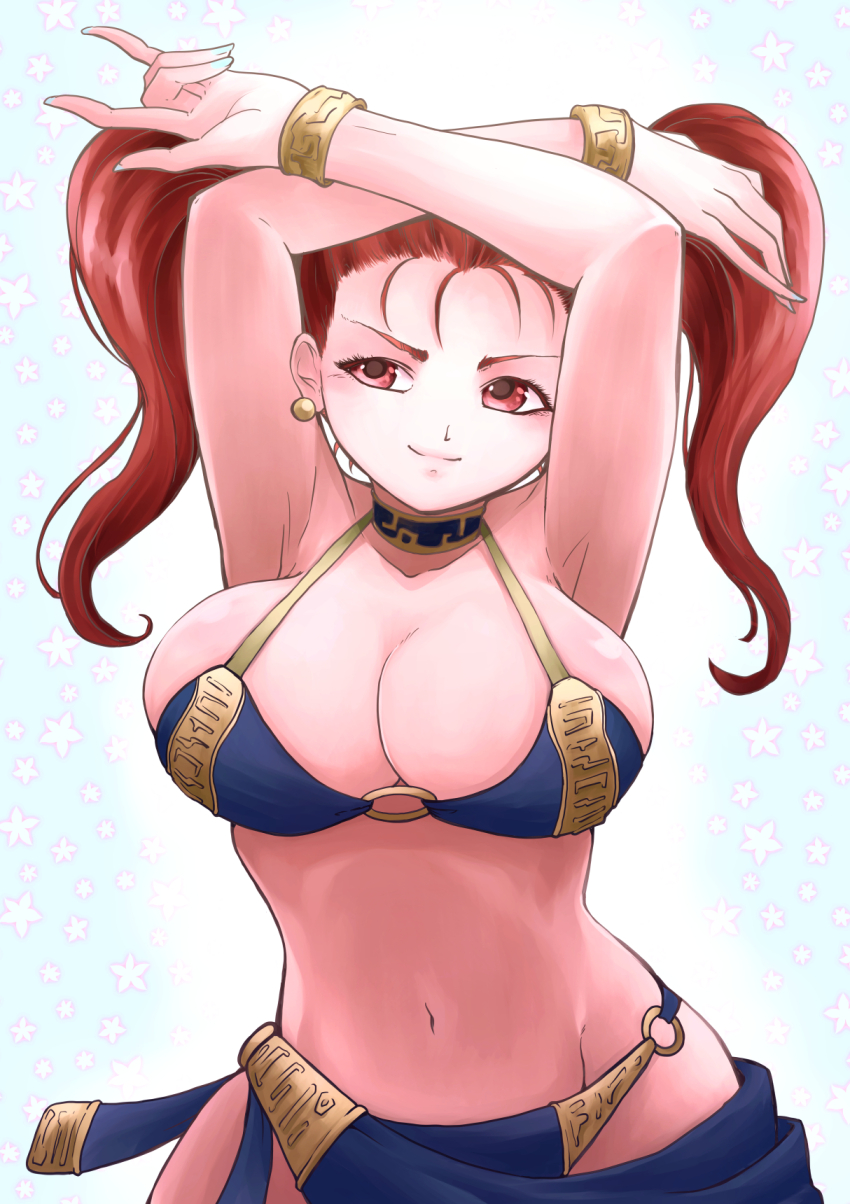 1girl, breasts, dragon_quest, dragon_quest_viii, highres, jessica_albert, large_breasts, magic_bikini_(dq)