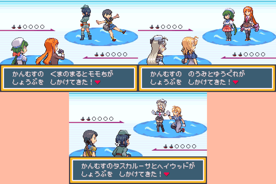 6+girls, animated, animated_gif, bag, black_hair, blonde_hair, bowing, glasses