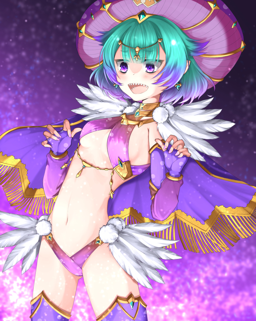 1girl, aqua_eyes, breasts, capelet, earrings, fate/grand_order, fate_(series), fingerless_gloves