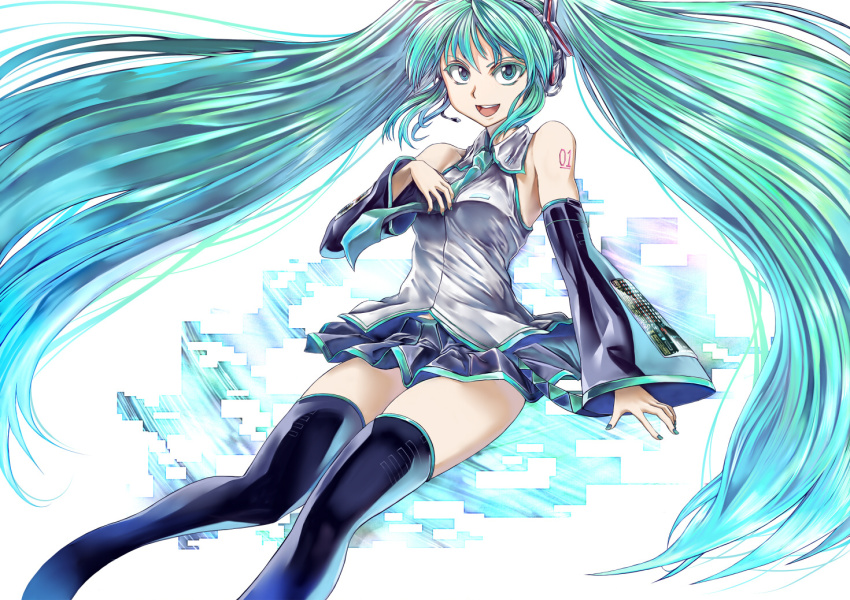 1girl, aqua_eyes, aqua_hair, bad_id, bad_pixiv_id, detached_sleeves, enu_(n_storage), female_focus