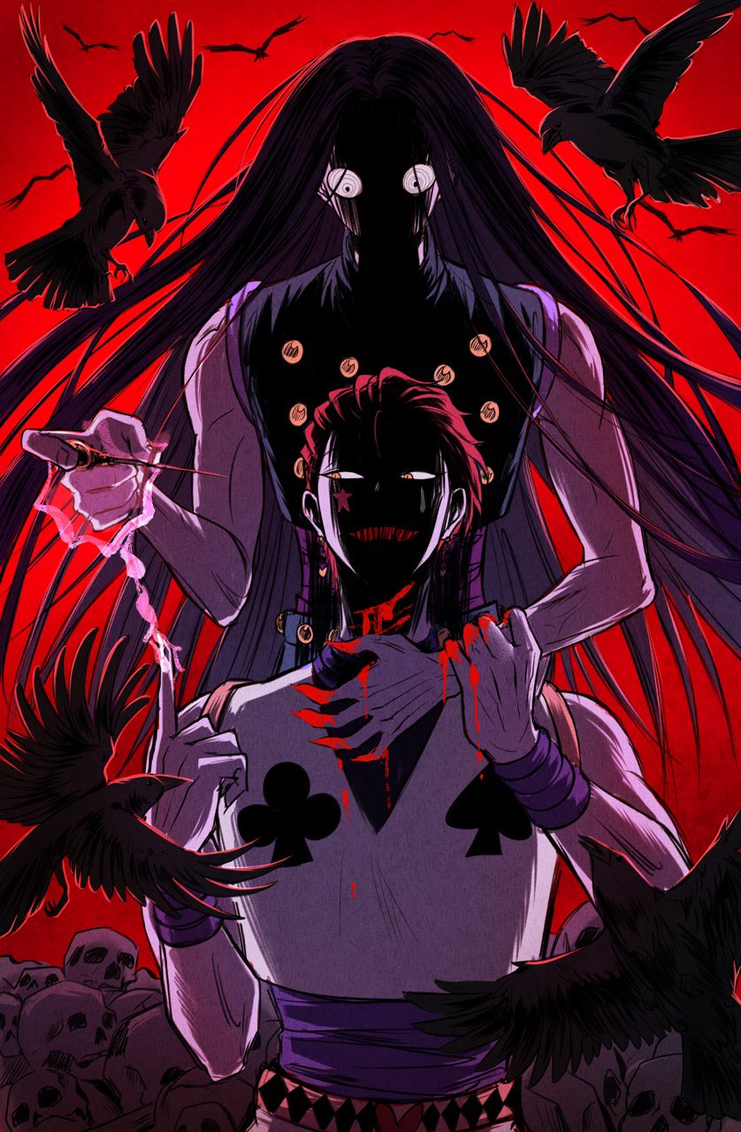 2boys, @_@, bird, black_eyes, blood, blood_on_hands, commentary_request, crow