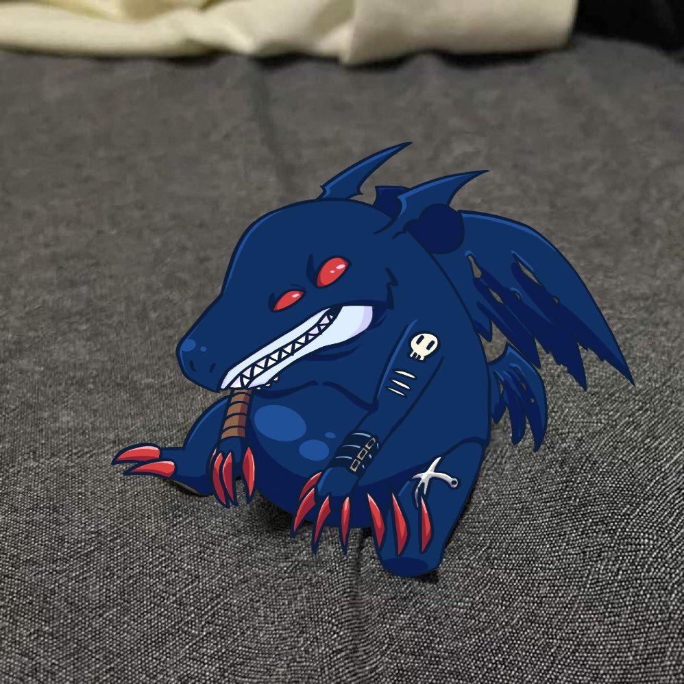 belt, claws, devidramon, digimon, digimon_(creature), dragon, meme, sharp_teeth