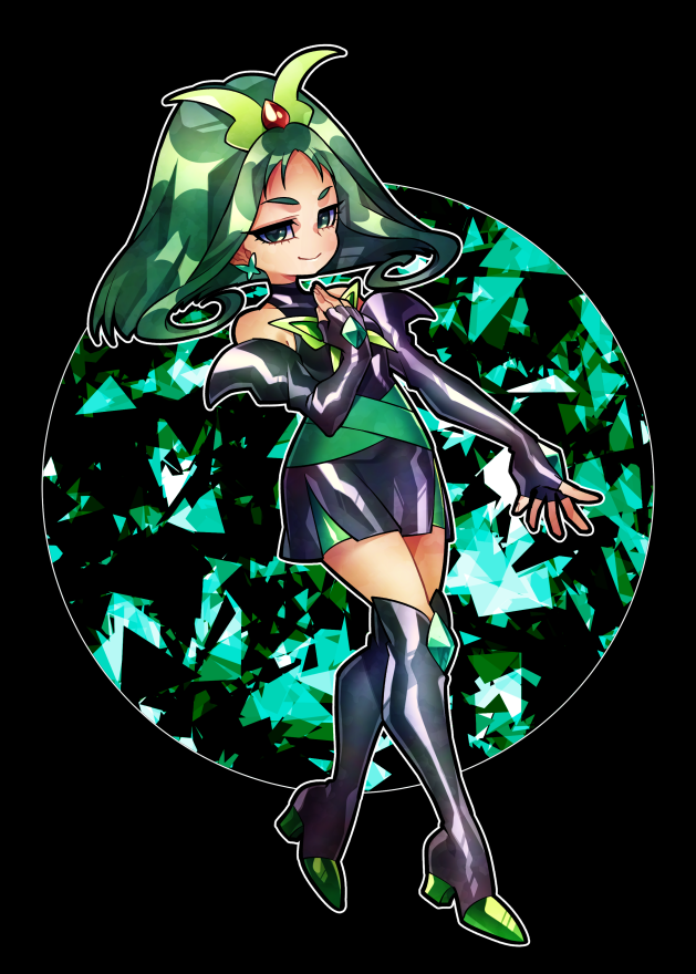 1girl, bike_shorts, bike_shorts_under_skirt, black_background, black_boots, black_dress, black_gloves, boots