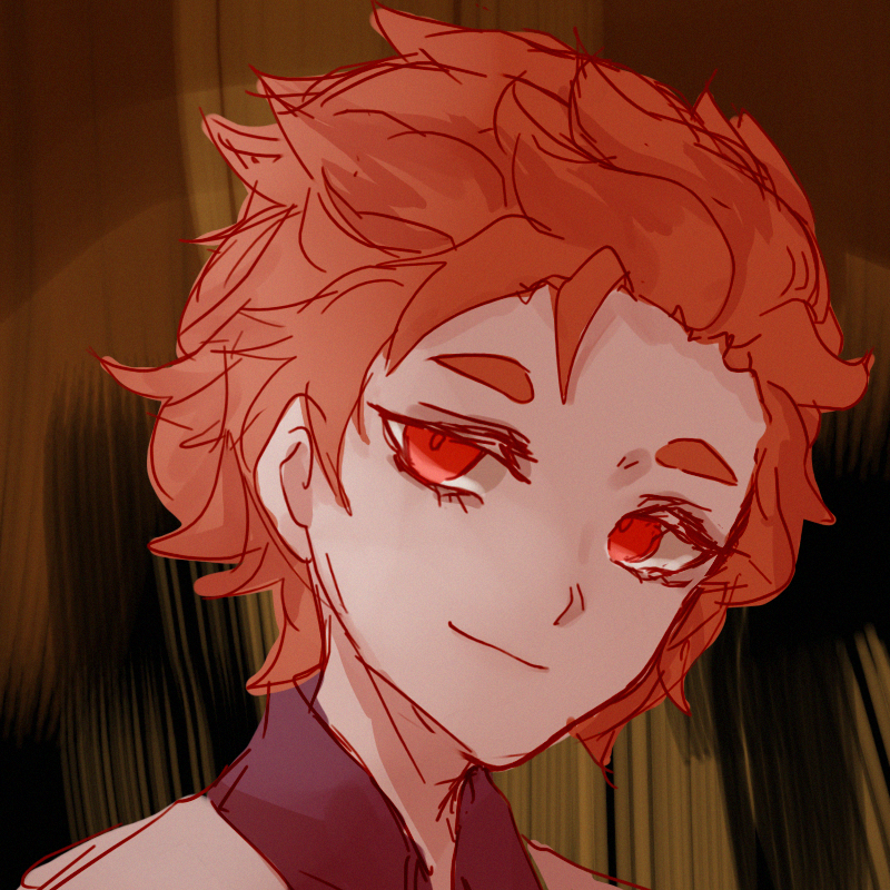 1boy, black_background, black_shirt, brown_background, closed_mouth, coat, emily_chang_18294, felix_honikker