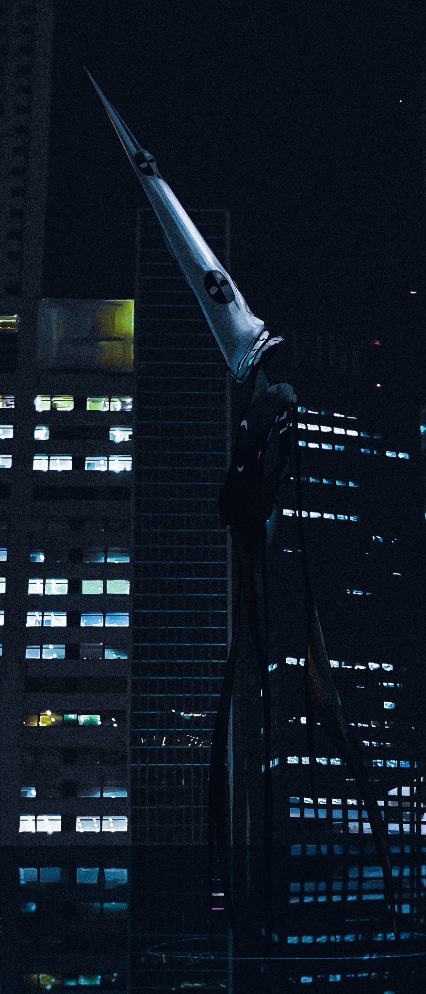 city, giger, highres, monster, night, okabe_uru, sekai_oni, tagme