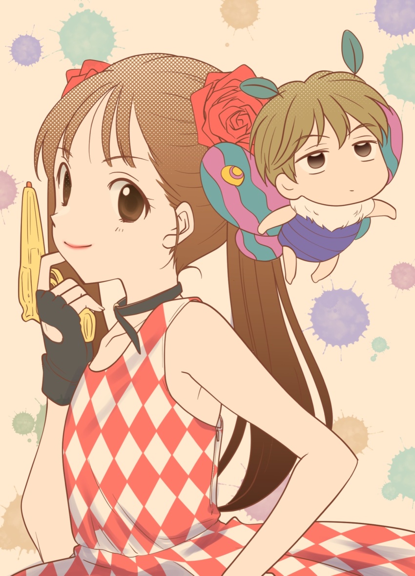 1boy, 1girl, aiming_up, antennae, aqua_wings, armpits, arthropod_boy, bare_arms