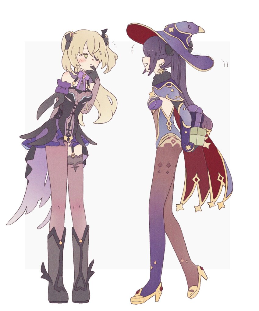 1girl, anni_(556_an), bare_shoulders, bat_ornament, black_footwear, black_hair, black_ribbon, blonde_hair