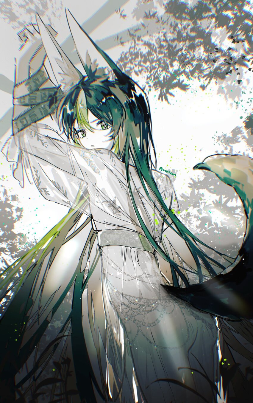 1boy, alternate_costume, alternate_hair_length, alternate_hairstyle, animal_ears, armian, black_hair, brown_eyes