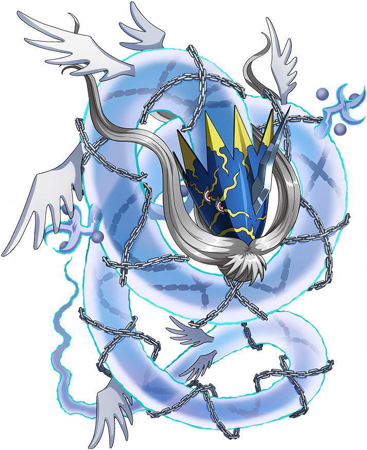 digimon, digimon_(creature), digimon_new_century, dragon, eastern_dragon, four_great_dragons, four_holy_beasts_(digimon), horns, official_art, qinglongmon, seiryuu, solo